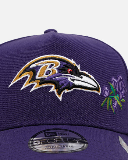 New Era Baltimore Ravens 'Purple Rose' 9FORTY A-Frame Snapback Purple