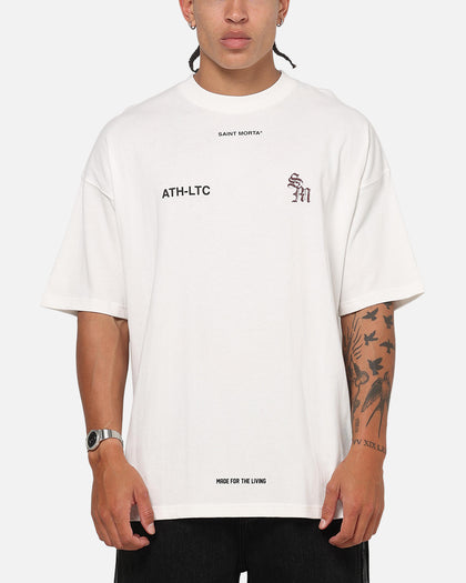 Saint Morta ATHLTC S4 Boxy T-Shirt Off White
