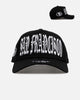 New Era San Francisco 49ers 'Oversized Gothic Script Crown' 9FORTY A-Frame Snapback Black/White