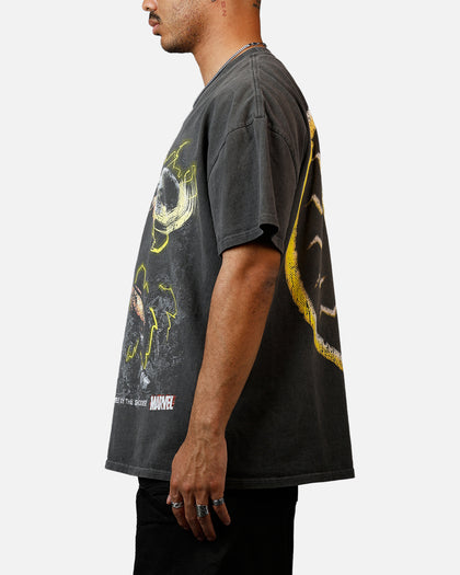 Goat Crew Marvel Villians Shocker Heavy T-Shirt Black Wash