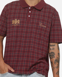 Carre Prep Polo T-Shirt Burgundy