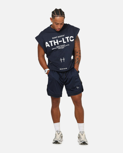 Saint Morta Athletc Taped Basketball Shorts Dark Royal