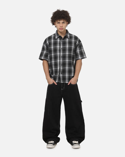 Saint Morta Dark Romance Button Up Shirt Black/White