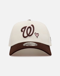 New Era Washington Nationals 'Pink Satin Hearts Walnut' 9FORTY A-Frame Snapback Chrome/Walnut