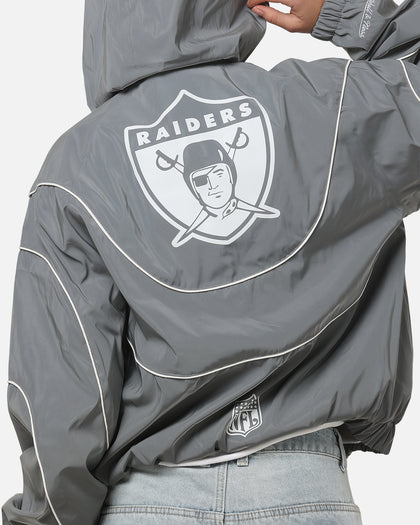 Mitchell & Ness Las Vegas Raiders Nylon Tracksuit Jacket Grey