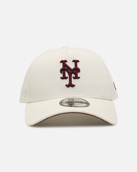 New Era New York Mets 'Too Clean 2.0' 9FORTY A-Frame Snapback Chrome/Maroon
