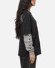 Worship Catharsis Box Crop Long Sleeve T-Shirt Washed Black