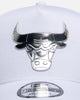 New Era Chicago Bulls 'White Silver' 9FORTY A-Frame Snapback White/Silver