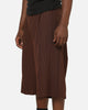 Carre Heritage Pleated Shorts Brown