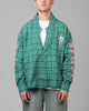 Loiter Kimono Flannel Green