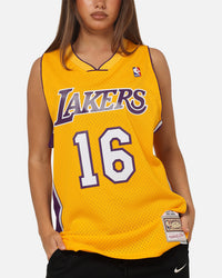 Mitchell & Ness Los Angeles Lakers Pau Gasol 09-10 Swingman Jersey Light Gold