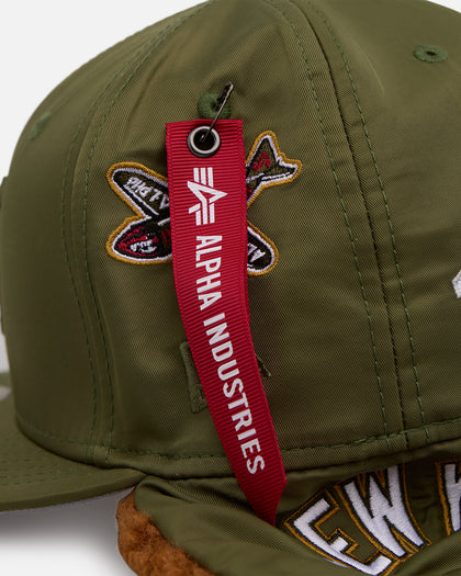 New Era X Alpha Industries New York Yankees 59FITY Dog Ear Fitted Olive