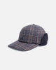 Kangol Plaid Earflaps Baseball Cap Grey