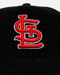New Era St. Louis Cardinals 'Black Cord' 9FORTY A-Frame Corduroy Snapback Black