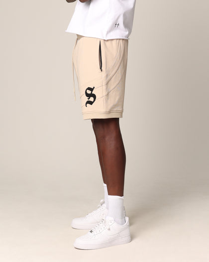Saint Morta Homebase Fleece Shorts Stone