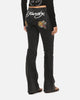 Ed Hardy Women's Tiger Bootcut Jeans Washed Black