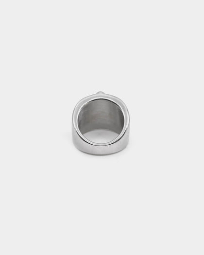 Dead Studios Men's Tri Stone Ring Stainless Steel/Black