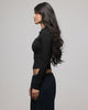 American Thrift Women's Fitted Long Sleeve T-Shirt Black