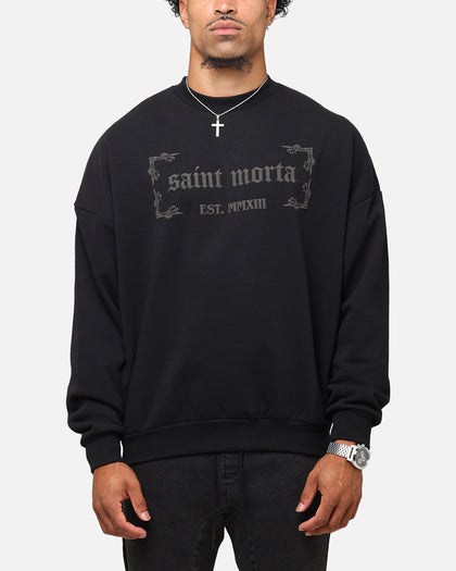 Saint Morta Repentant Heart Crewneck Black