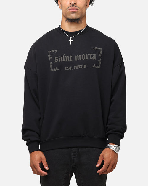 Saint Morta Repentant Heart Crewneck Black