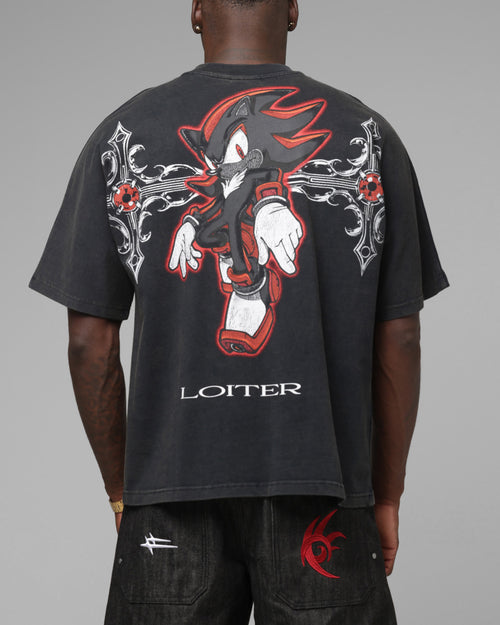 Loiter x Sonic The Hedgehog Chrome Shadow T-Shirt Black