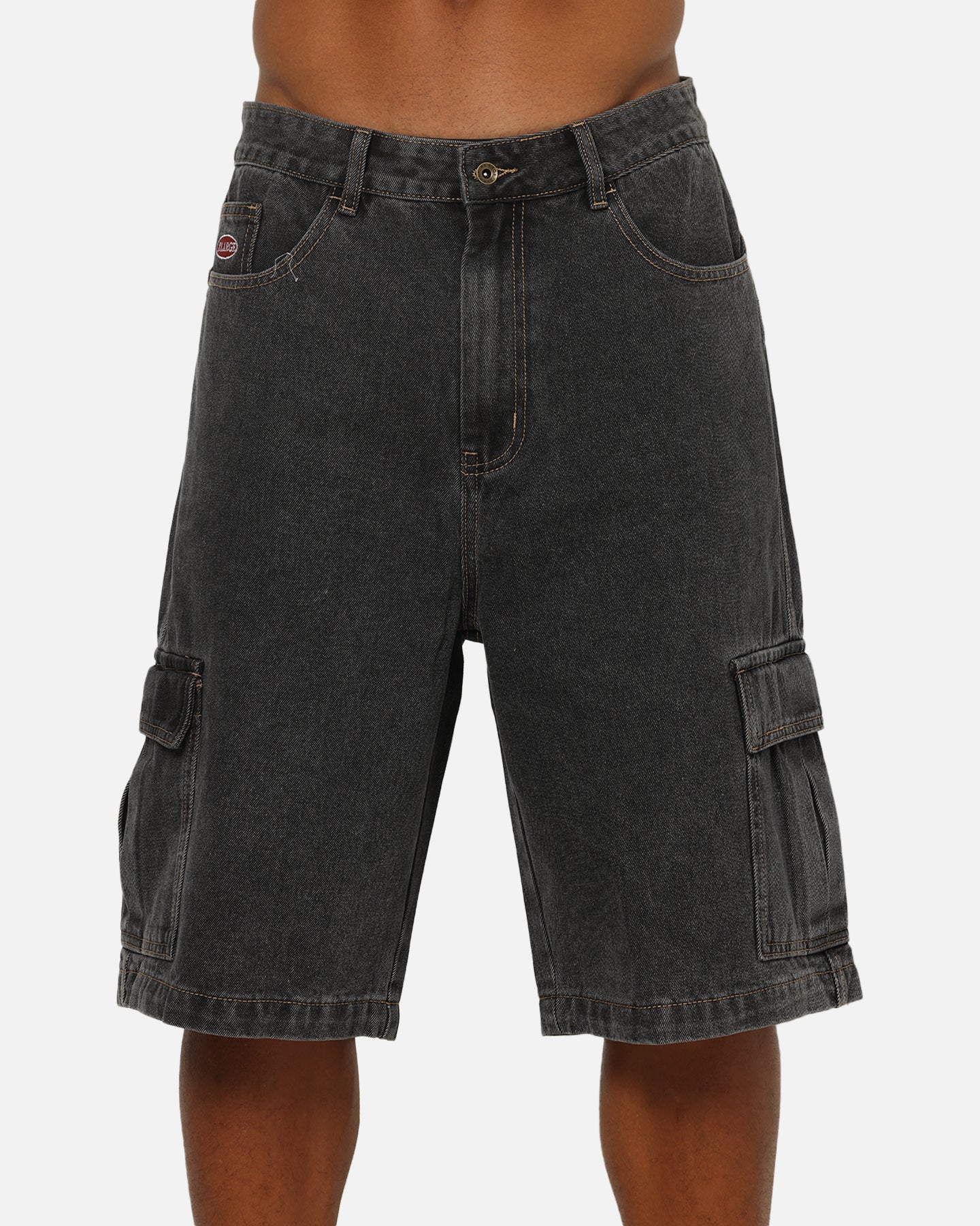 X-Large Baggy Cargo Denim 91 Shorts Washed Black | Culture Kings