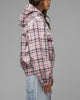Loiter Racer Work Jacket Pink Plaid
