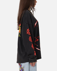 73Studio X Diablo Halloween Evil Is Coming Back Long Sleeve T-Shirt Vintage Black