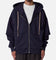 MNML Double Layer Zipper Sweater Washed Black