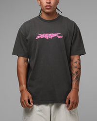 Loiter Cyber Logo T-Shirt Vintage Black