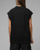 Loiter Script Muscle T-Shirt Black