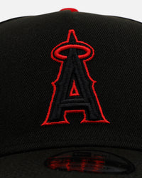 New Era Los Angeles Angels 'Outline' 9FORTY A-Frame Snapback Black