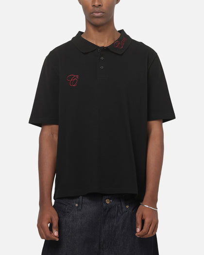 Carre Common Polo Solid Black