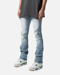 MNML X598 Pond Skinny Flare Denim Jeans Blue