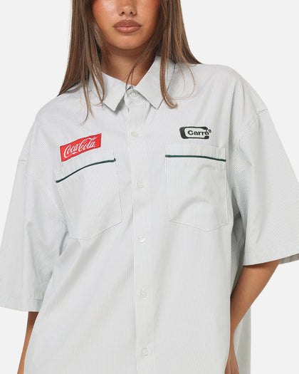 Carre Carré X Coca Cola Road Pilot Button Up Shirt Green