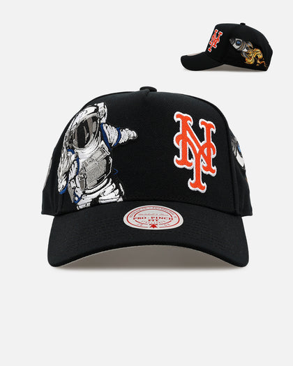 Mitchell & Ness New York Mets 'Rocketman' Pro Pinch Snapback Black