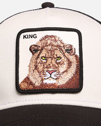 Goorin Bros The King Lion Trucker Snapback Off White/Black