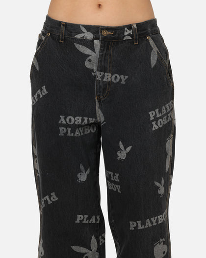 Playboy Mess Denim Jeans Washed Black