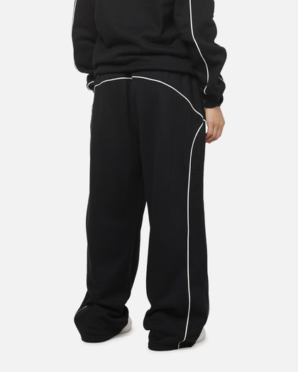 New Era Wide Leg Trackpants Black