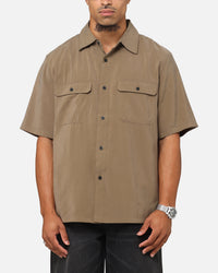 Saint Morta Cargo Button Up Shirt Khaki Green