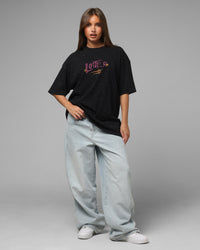 Loiter Melancholy T-Shirt Black Acidwash