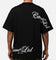 Carre Side Script Oversized T-Shirt Black