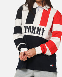 Tommy Jeans Relaxed Archive Rugby Shirt Navy