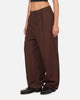 Carre Heritage Pleated Pants Brown Pinstripe