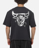 Mitchell & Ness Chicago Bulls Tape Crop T-Shirt Washed Black