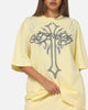 Ed Hardy Trinity Rhinestone T-Shirt Butter Yellow