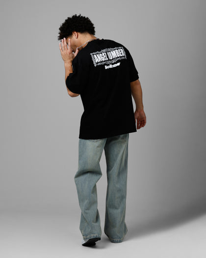 Loiter Angel Number Vintage T-Shirt Black