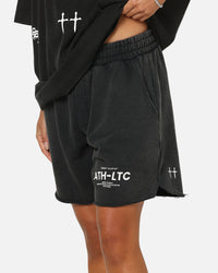 Saint Morta Athltc Sweat Shorts Washed Black