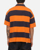 Mitchell & Ness New York Knicks Striped Polo T-Shirt Navy