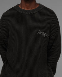 Loiter Star Born Knit Sweater Black